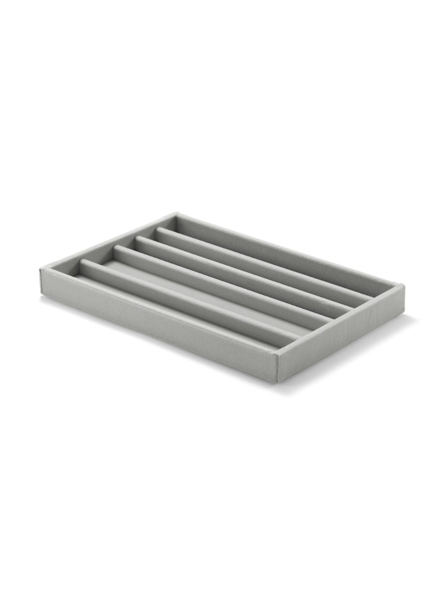 MUJI Acrylic Case Velvet Inner Tray Necklace Case