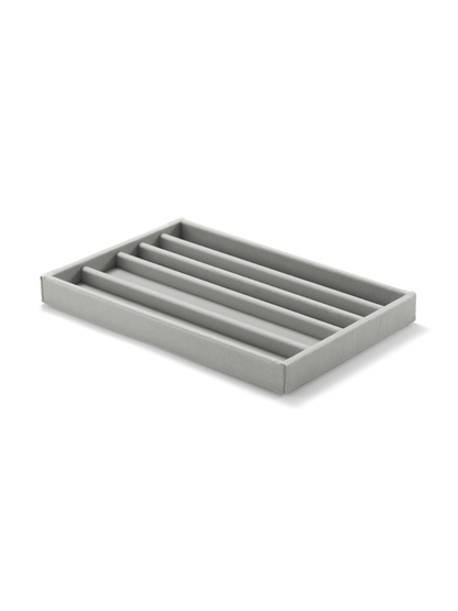 MUJI Acrylic Case Velvet Inner Tray Necklace Case