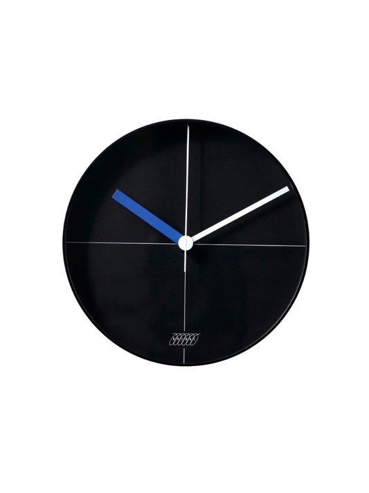 MoMA Ogura Black/Black Line Wall Clock