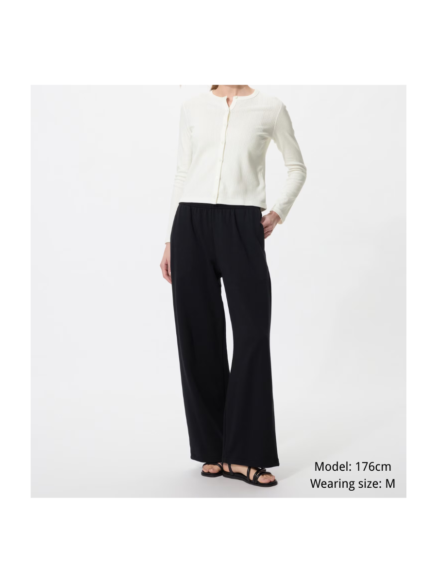 Uniqlo Women Pointelle Cardigan Cotton Knit