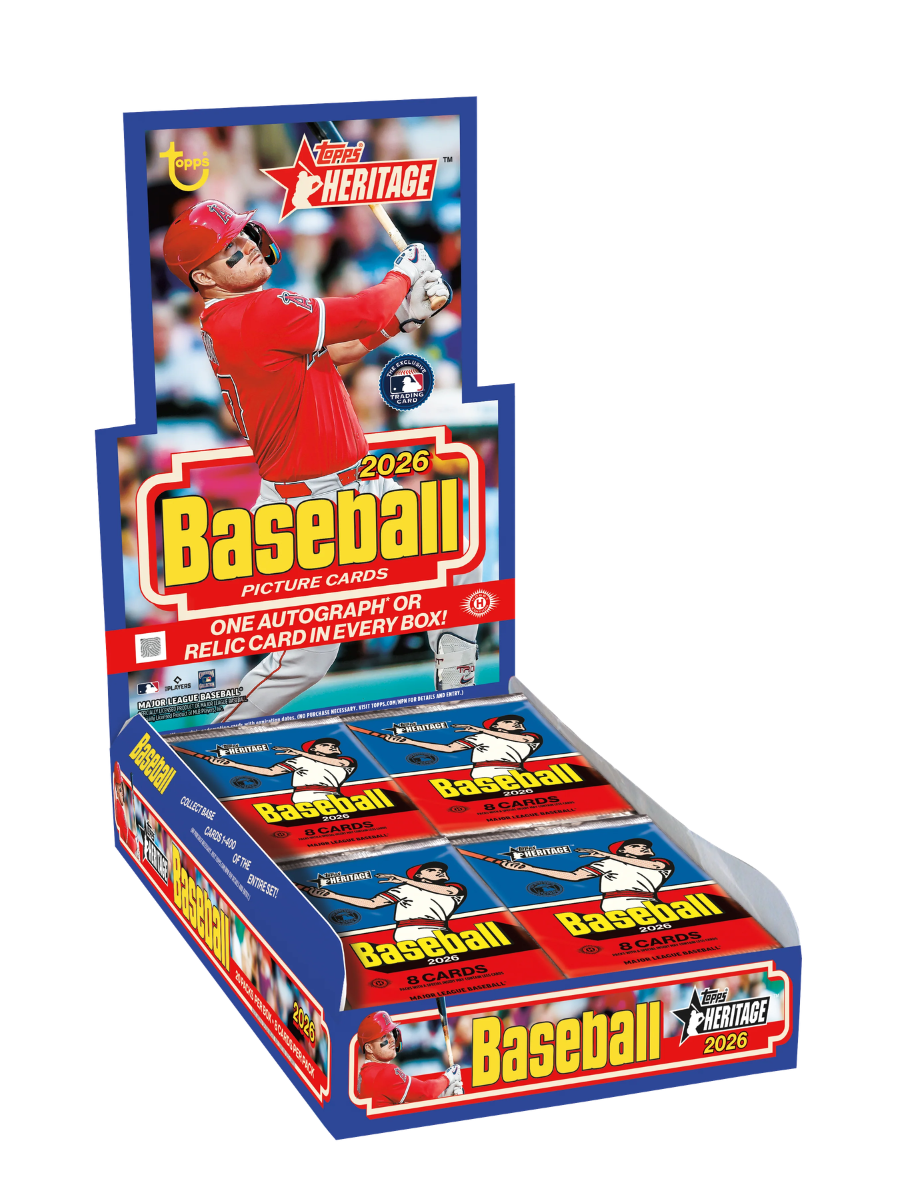 2026 Topps Heritage Baseball Hobby Box Trading Cards MLB Sealed Box 20 Packs