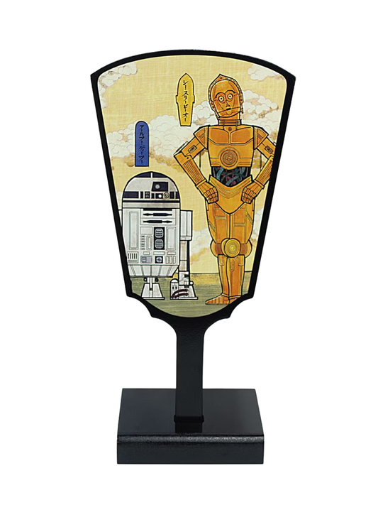 Star Wars Droid Hagoita Paddle R2-D2 C-3PO Ukiyo-e Style Decor