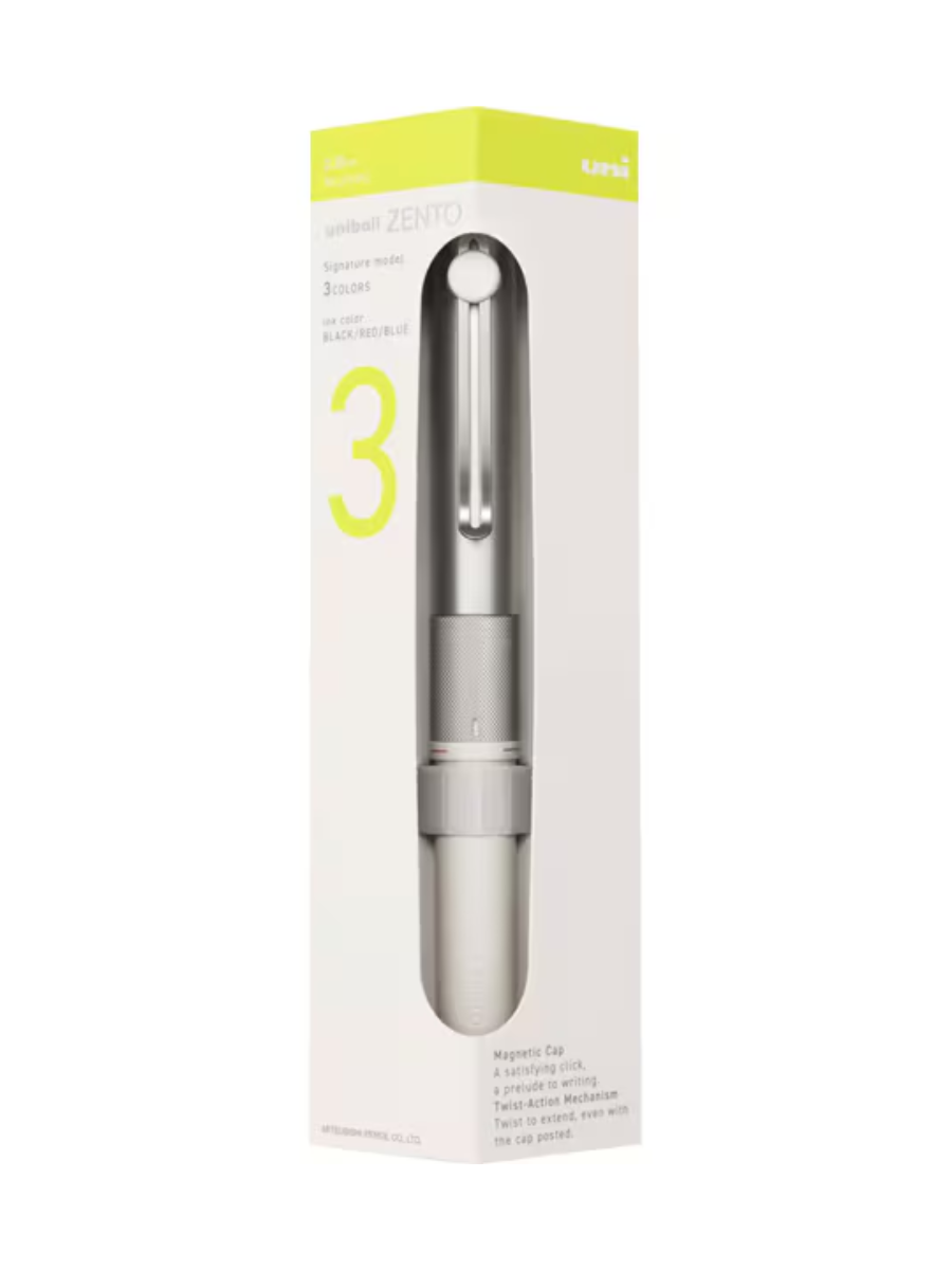 Mitsubishi Pencil Uni-ball ZENTO 3-Color Ballpoint Pen 0.38mm