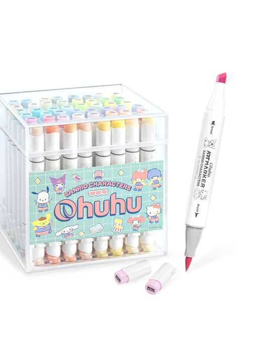 Ohuhu x Sanrio Characters Collaboration – 48-Color Marker Set