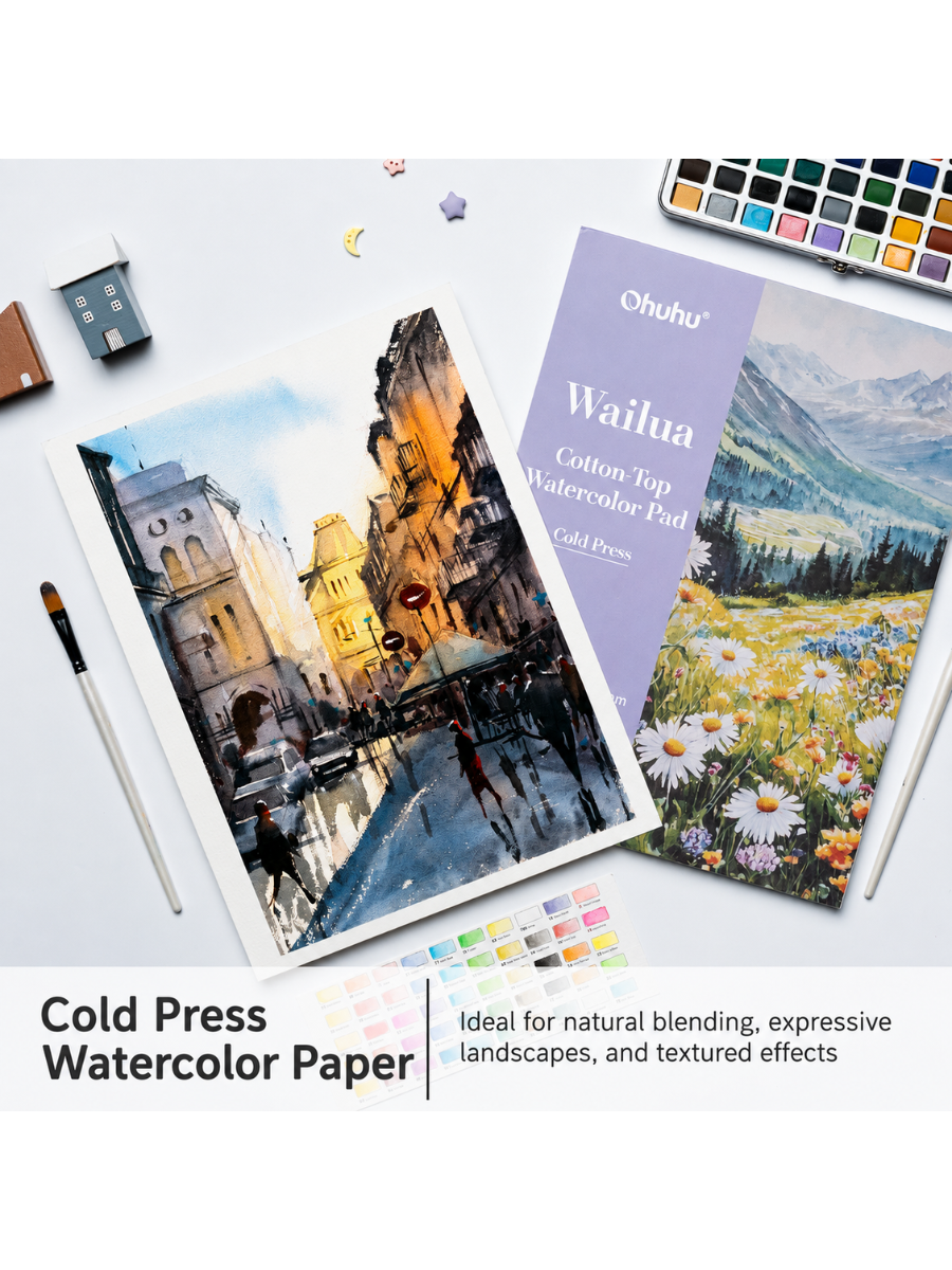 Ohuhu Wailua Series Cotton Watercolor Paper Pad