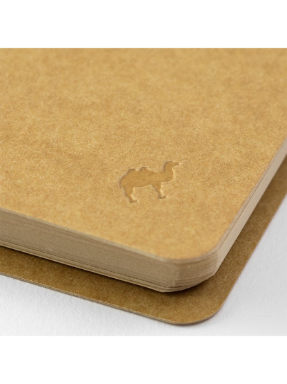 TRAVELER'S COMPANY A5 Slim Spiral Ring Notebook – Plain Kraft Paper Camel