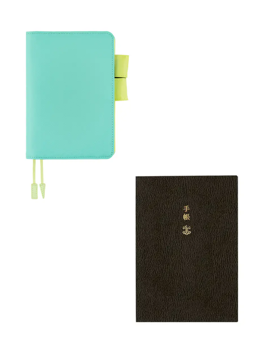 Hobonichi Techo Colors Aqua Lime Cover Original Size A6 Polyester Planner Cover 2027