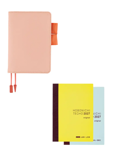 Hobonichi Techo 2027 Colors Airy Flamingo Cover Original Size A6 Polyester Planner Cover
