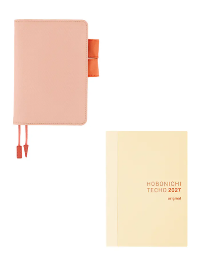 Hobonichi Techo 2027 Colors Airy Flamingo Cover Original Size A6 Polyester Planner Cover