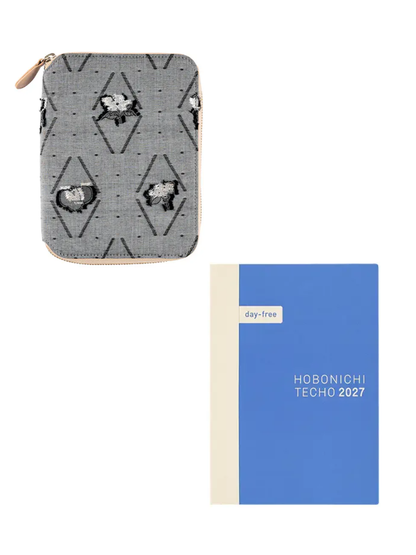 Hobonichi Techo 2027 PYT Tokyo in Bloom/Rabbits Original A6 Planner Cover