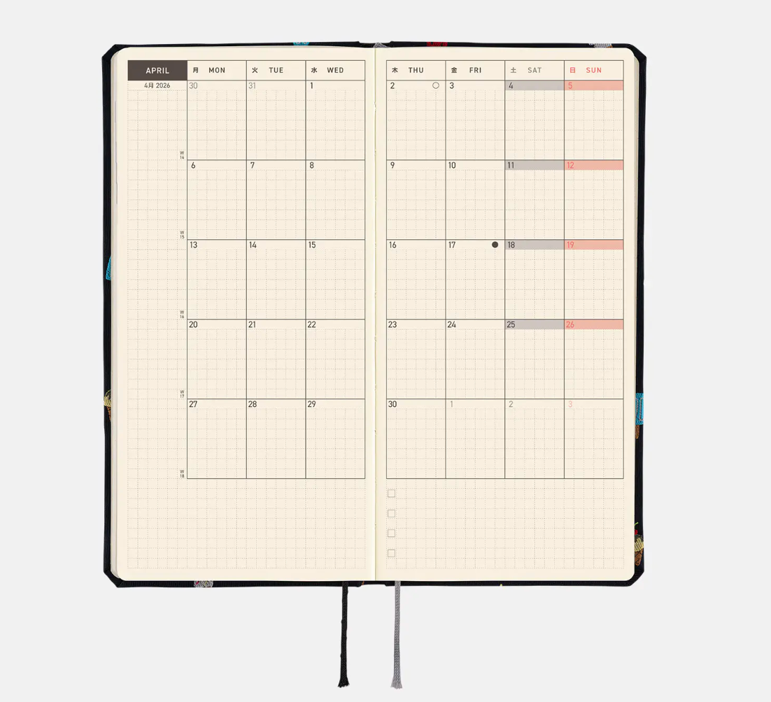 Hobonichi Techo 2026 Weeks Tie & Chief Happy Ice Cream Planner