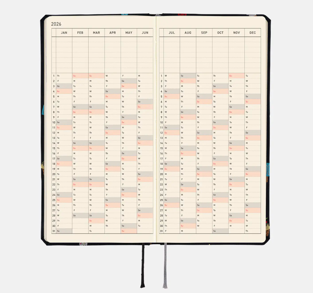 Hobonichi Techo 2026 Weeks Tie & Chief Happy Ice Cream Planner
