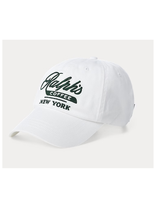 Ralph's Coffee Cotton Twill Ball Cap with Embroidered Logo