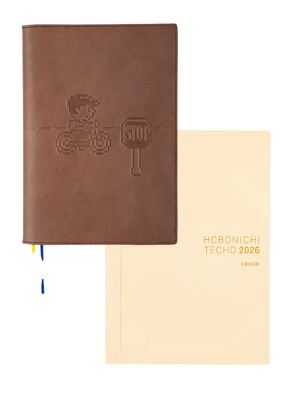 Hobonichi Techo 2026 MOTHER “Kurukuru Pedal” Leather Planner Cover A5