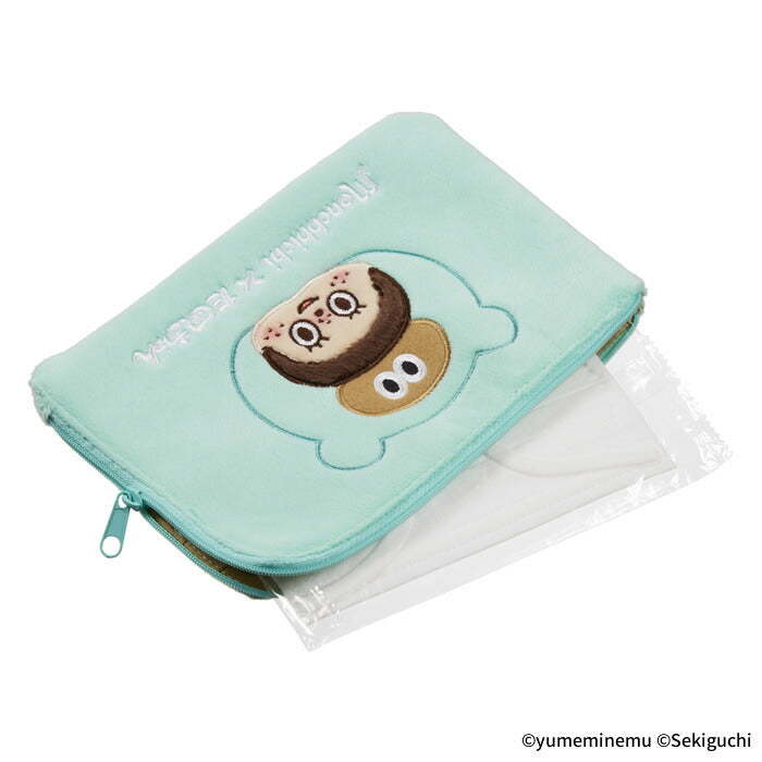 Sekiguchi Tanukyun x Monchhichi Multi-Pouch