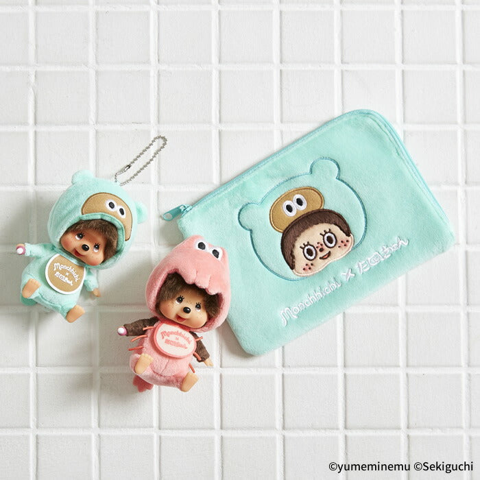 Sekiguchi Tanukyun x Monchhichi Multi-Pouch
