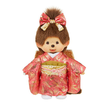 Sekiguchi Monchhichi Girl in Furisode Kimono Plush Doll