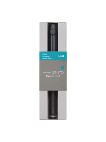uni-ball ZENTO Signature Silver 0.38mm Metallic Black 0.5mm Rollerball pen
