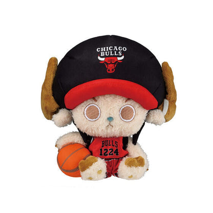ONE PIECE × NBA Chopper Plush – Chicago Bulls Edition