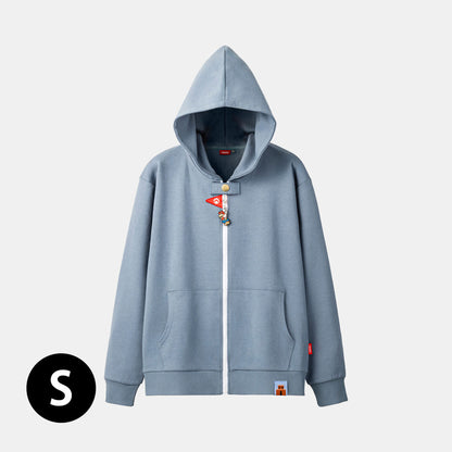 Super Mario Blue Hoodie Pullover Sweatshirt