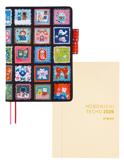 Hobonichi Techo 2026 Yumi Kitagishi A5 Cousin White Cat's Daily Life Cover