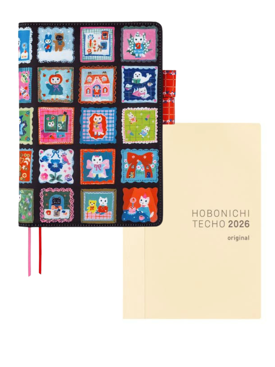 Hobonichi Techo 2026 Yumi Kitagishi A5 Cousin White Cat's Daily Life Cover