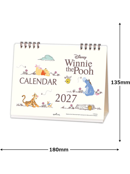 Hallmark Disney Winnie the Pooh 2027 Desk Calendar
