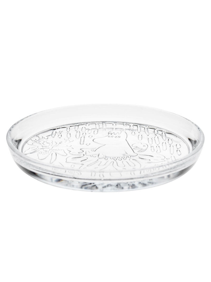 Moomin Glass Plate 15.5cm Clear