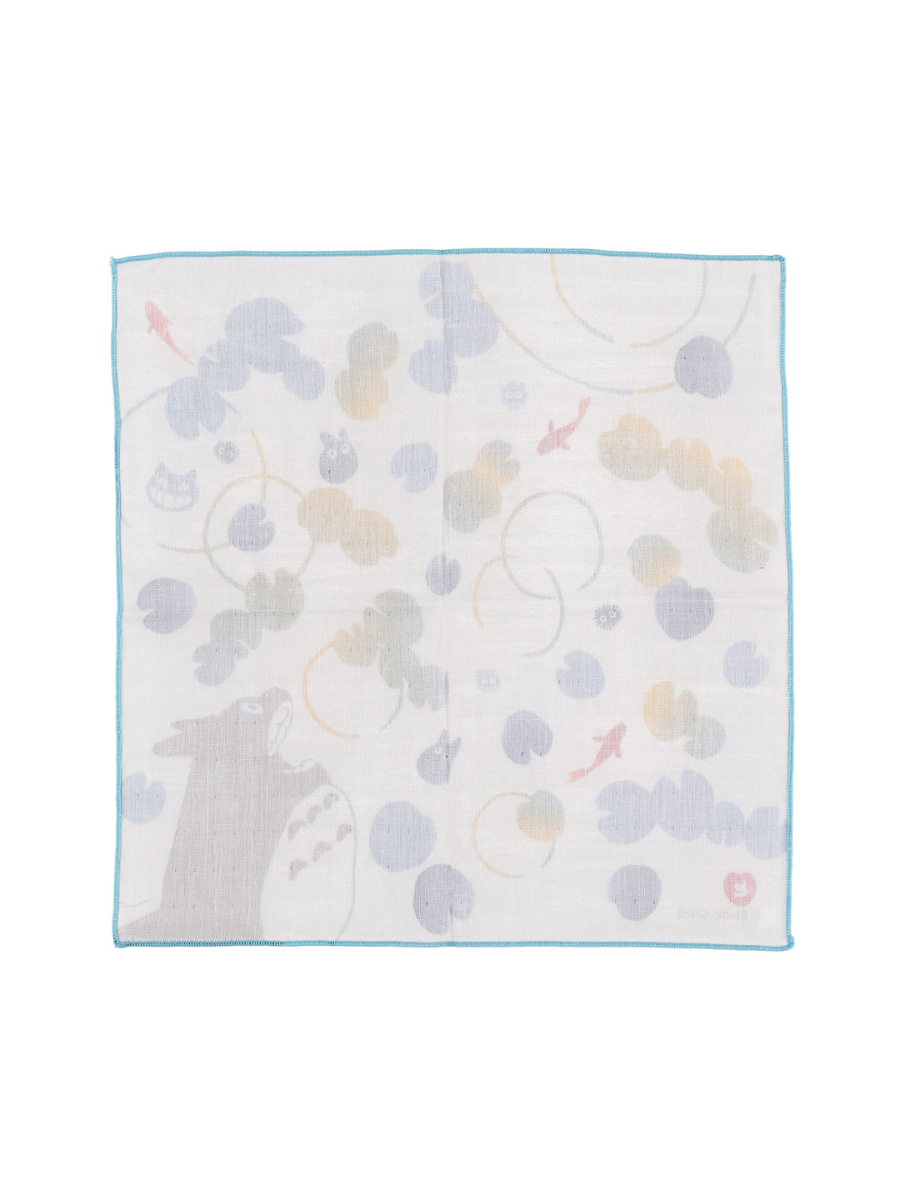 My Neighbor Totoro Gauze Handkerchief Goldfish Water Ripple Design