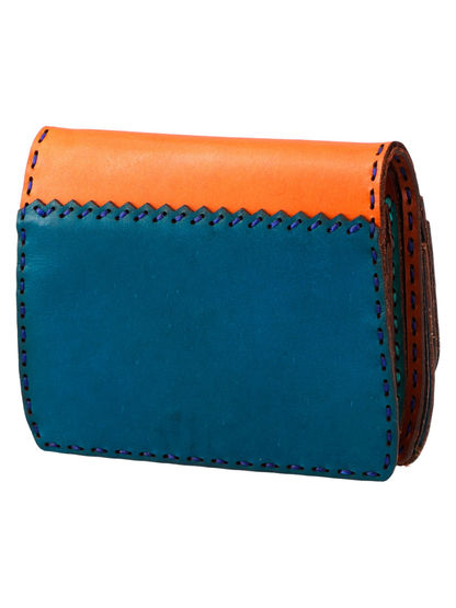 Castle in the Sky Dola Leather Short Wallet Handmade Cow Leather Wallet
