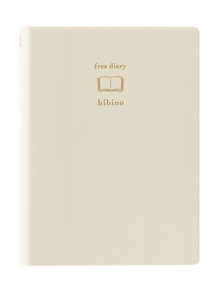 MIDORI hibino Free Daily Diary A6 - Ivory (15395006)