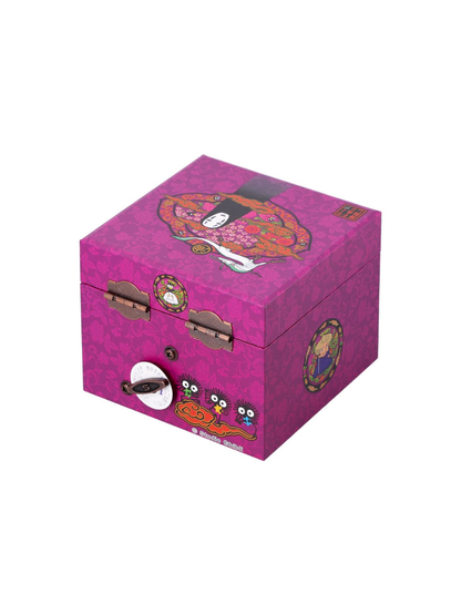 Spirited Away Music Box Paper Box No Face Rotating Figure Storage Case