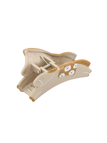 UMAJO Horse Hair Claw Clip Light Brown Cute Horse Hair Clip
