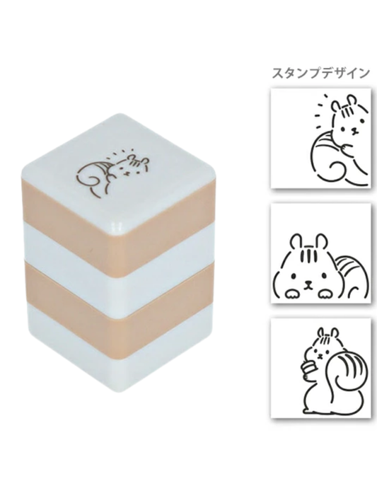 Animal Pop-Up Guide Stamp Set Vol.2 – Self-Inking Oil-Based Stamp (6 Designs)