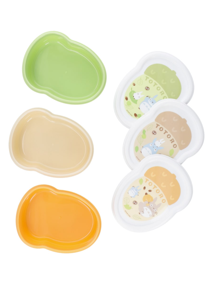 Totoro Bento Storage Container Set 3-Pack Stackable Lunch Boxes