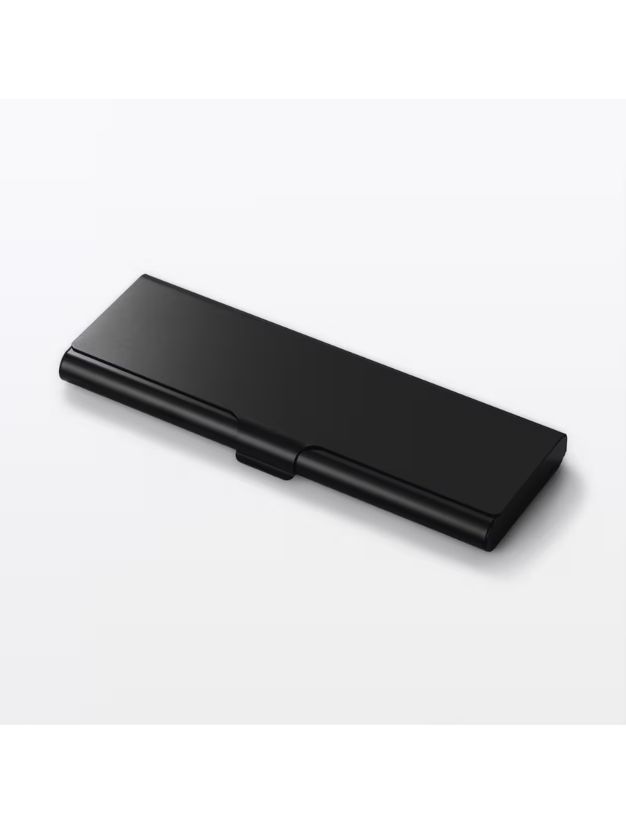 MUJI Aluminum Pencil Case Flat Black