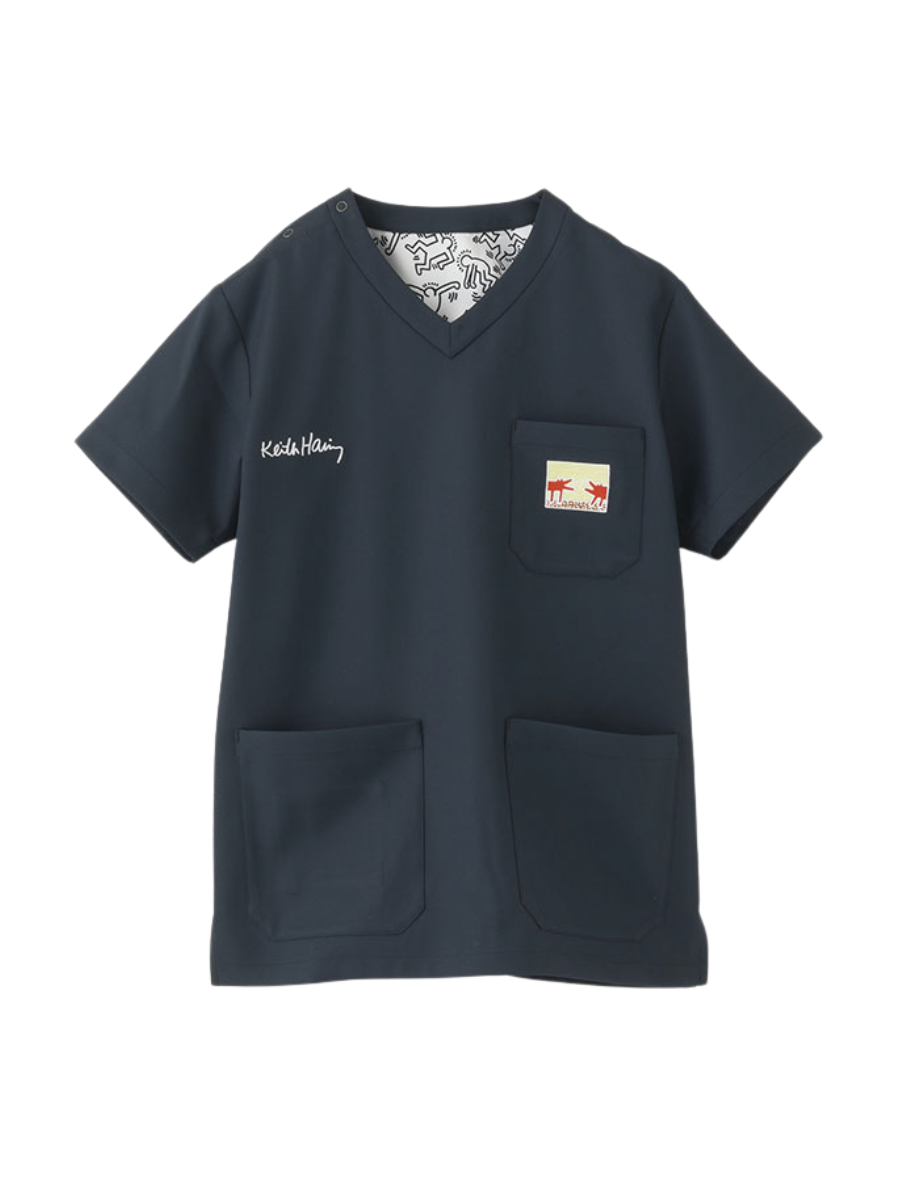 Scrub Canvas Club Keith Haring Unisex Scrub Top