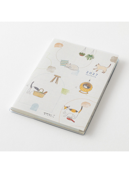 Midori 2027 A6 Cat Diary – Monthly & 2-Week Planner 22443006