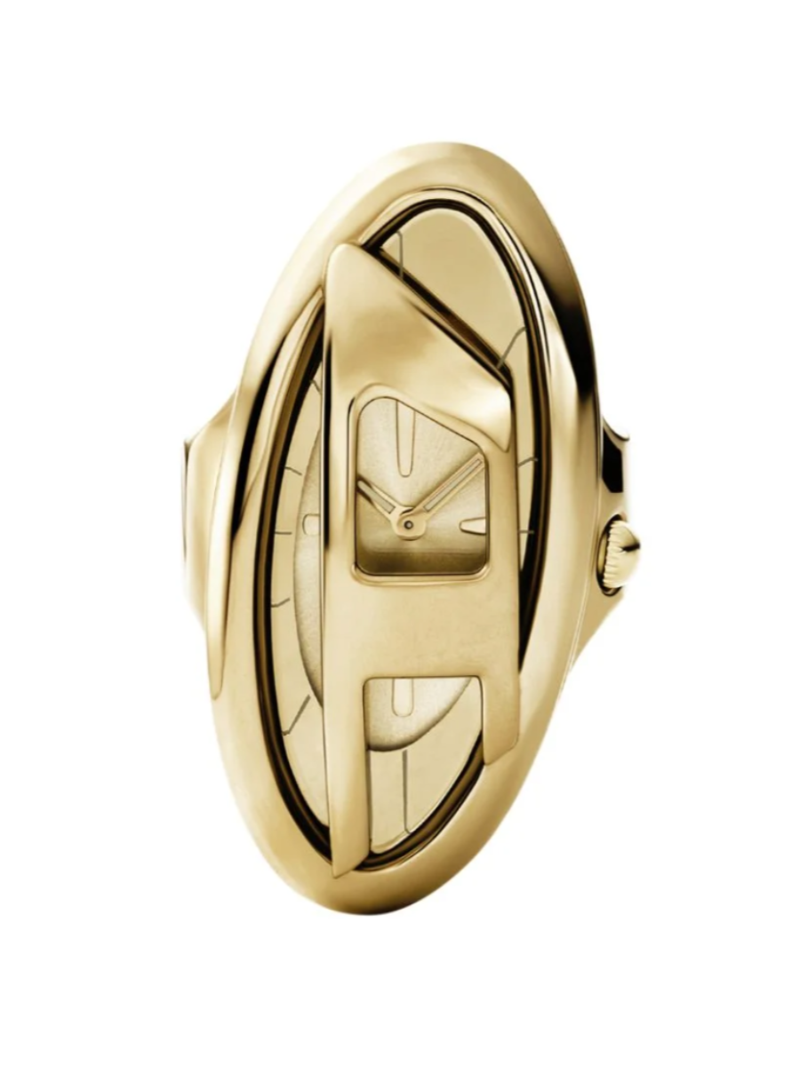 D-Era Gold Tone Stainless Steel Ring Watch