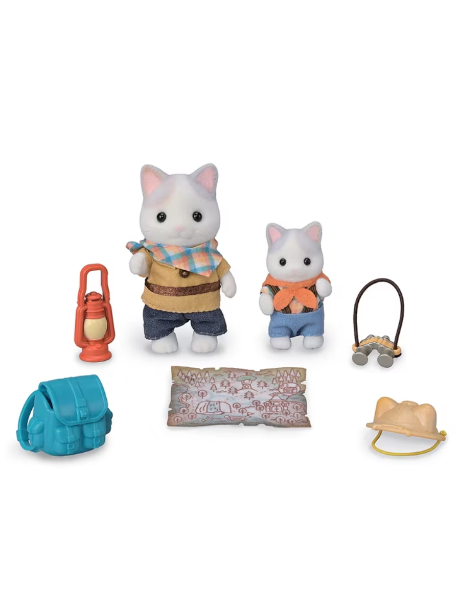 Sylvanian Families Latte Cat Exploration Set Toy Figure