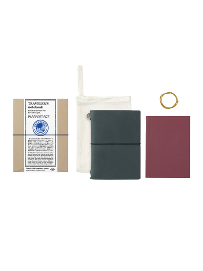 Traveler’s Notebook Passport Size Blue Starter Kit