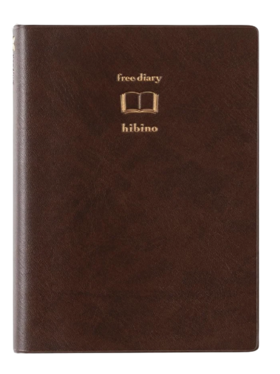 Midori hibino Free Daily Planner A6 Brown 15396006