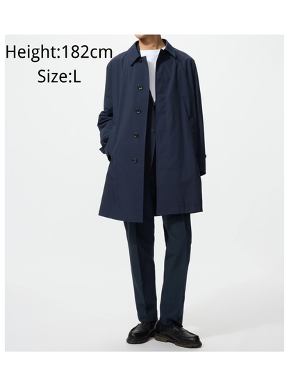 Uniqlo Men’s Sten Collar Coat – All-Season Business & Casual Jacket