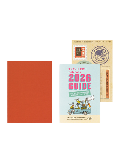 Traveler’s Notebook Passport Size 2026 Monthly Diary Refill