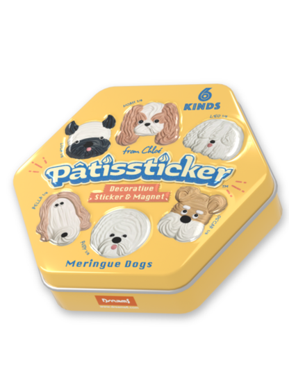 Patissticker Meringue Dogs Series 3D Decorative Sticker Magnet Blind Box