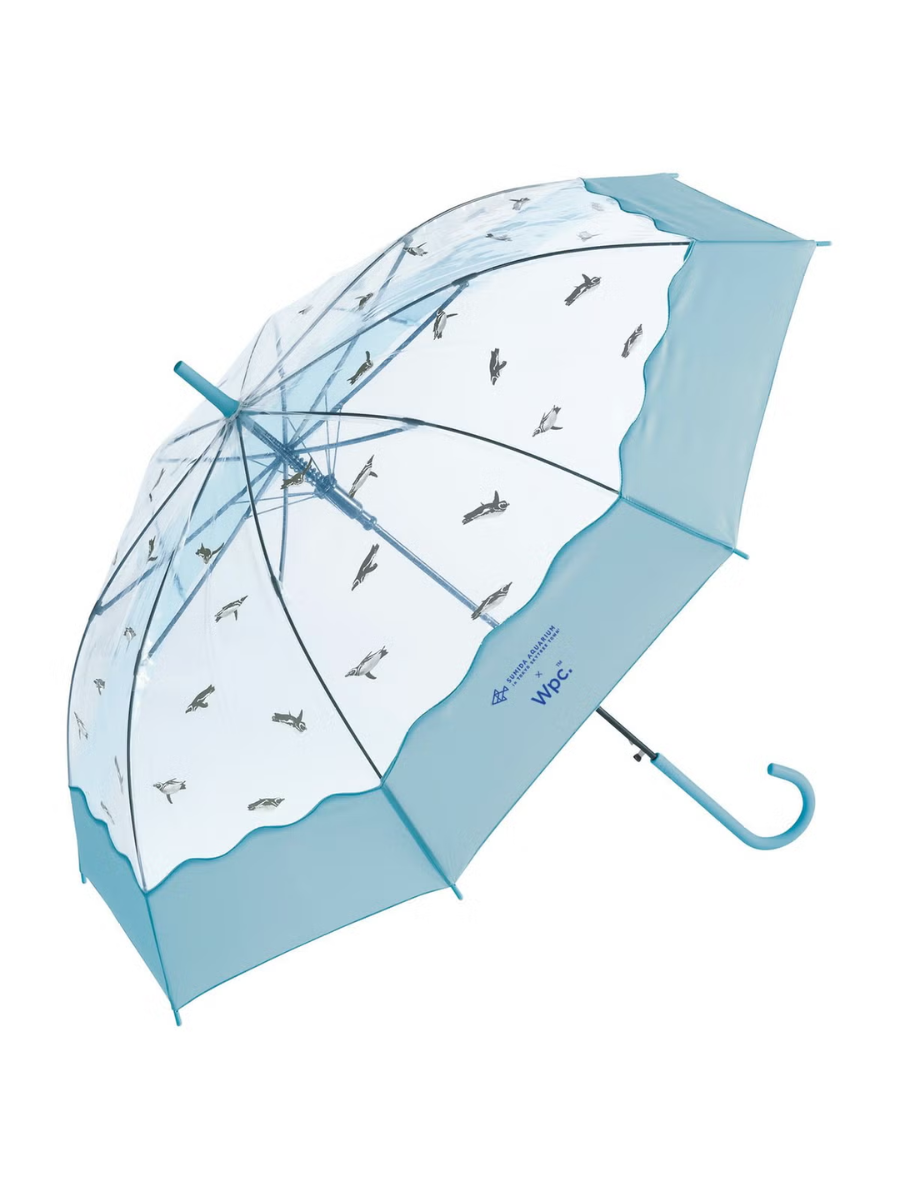 Sumida Aquarium x Wpc Penguin Clear Umbrella Long Handle