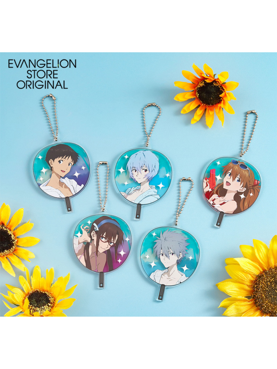EVANGELION SUMMER FES 2026 Uchiwa Acrylic Keychain Collection Box (Set of 5)