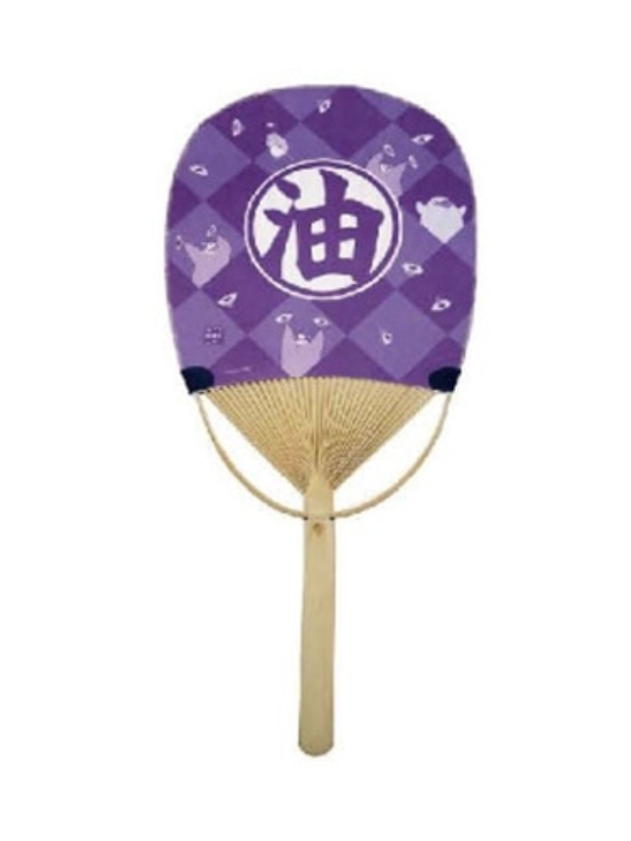 Spirited Away No-Face Oval Bamboo Hand Fan