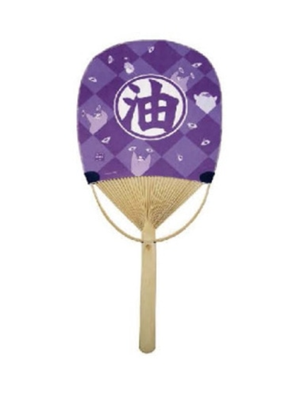 Spirited Away No-Face Oval Bamboo Hand Fan