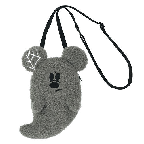 Disney Halloween 2025 Ghost Mickey Mouse Plush Shoulder Bag